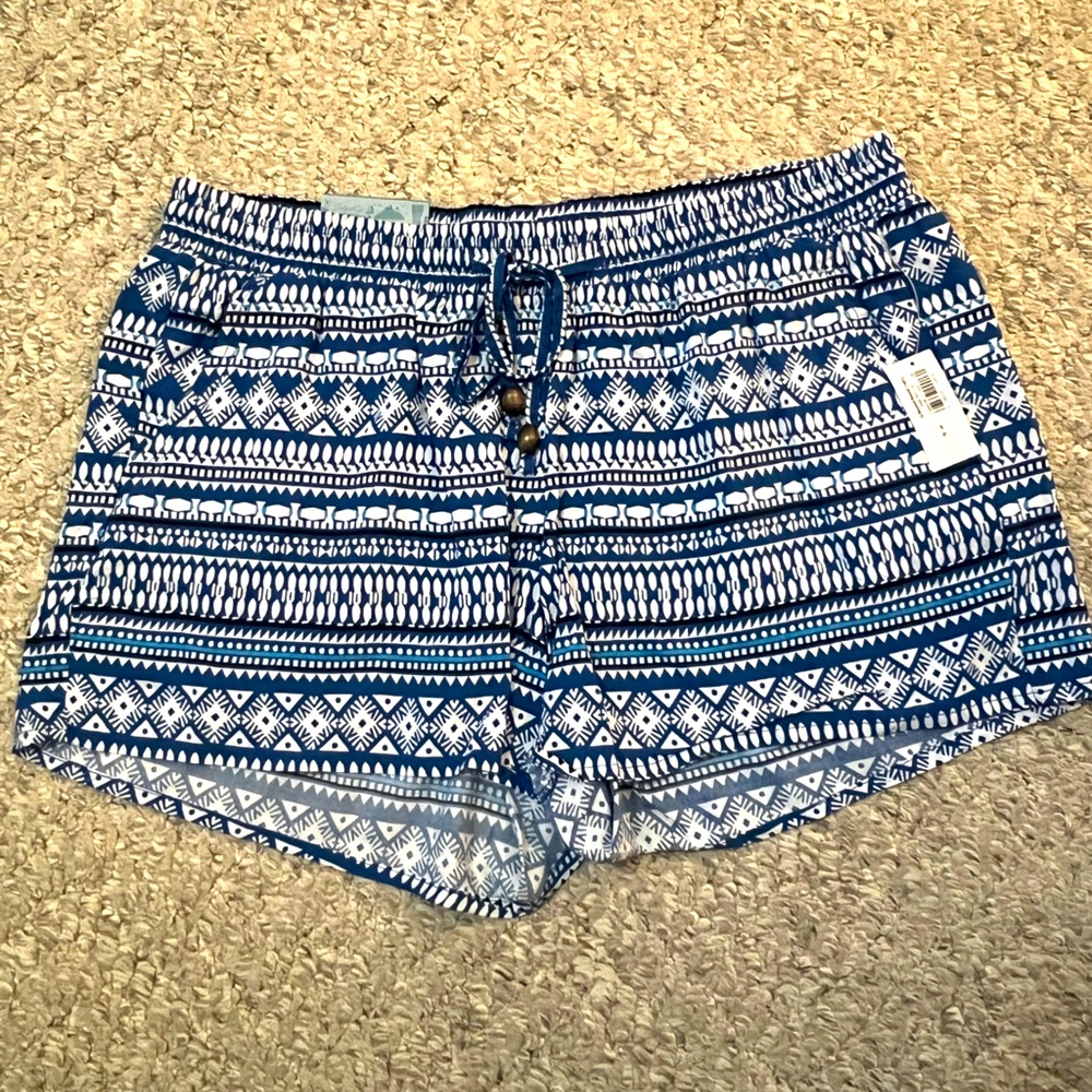 Brand New Old Navy Blue Patterned Shorts Size Small